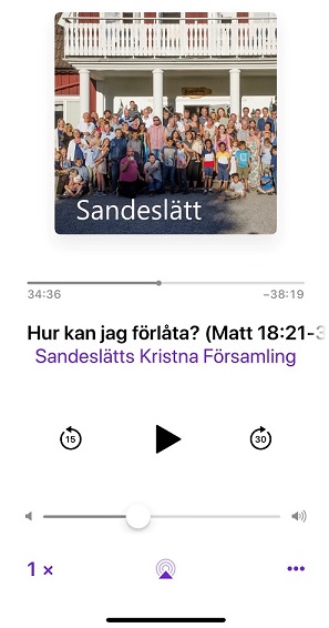 Podcaster Sandeslätt