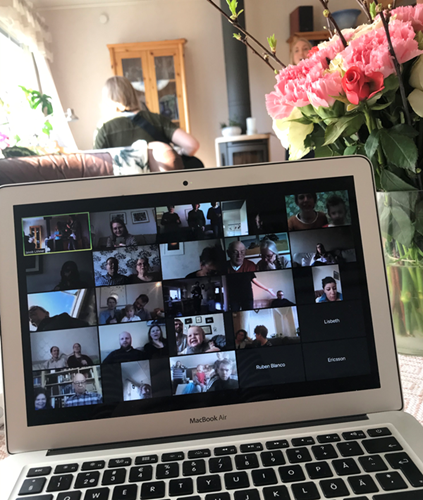 Zoom med deltagare